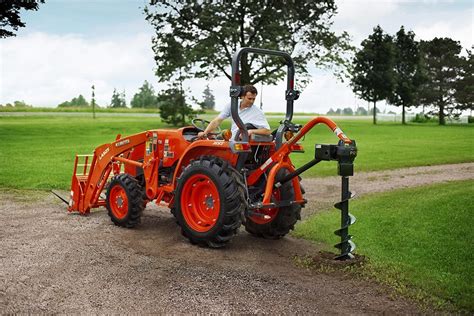 kubota excavator auger|tractor mounted post hole auger.